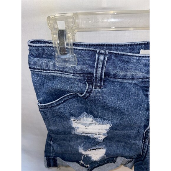 Pacsun Distressed Shorts Women’s Size Waist 26 Blue Jeans Zip Fly Pockets - Picture 5 of 12